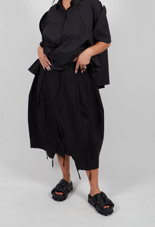 Pull On Tulip Skirt in Black - 3220306