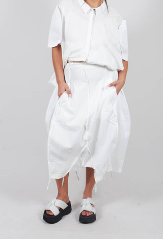 Pull On Tulip Skirt in Off White - 3220306