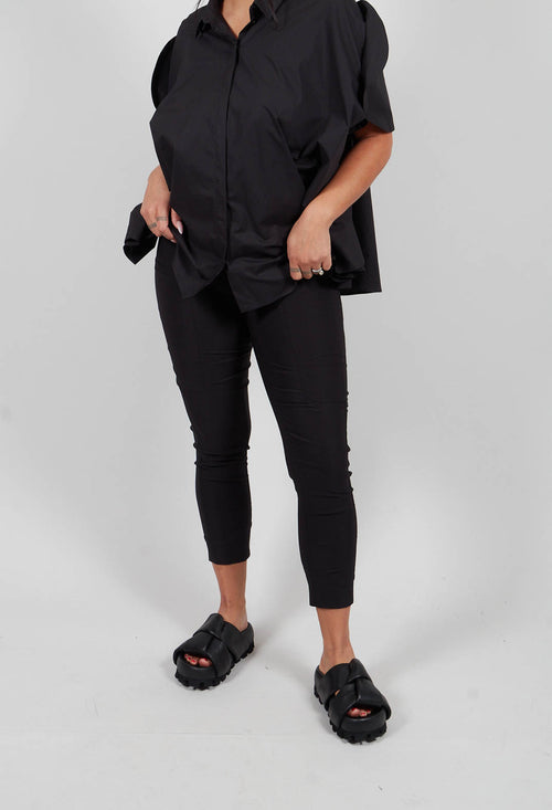 Pull On Slim Leg Trousers in Black - 3220109