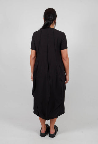 Tulip Hem Dress in Black - 3220910
