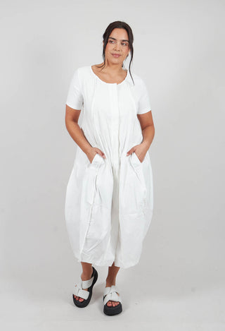 Tulip Hem Dress in Off White - 3220910