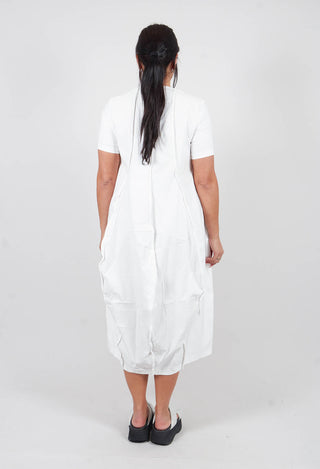 Tulip Hem Dress in Off White - 3220910