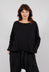 Oversized Jersey Top in Black - 3250501