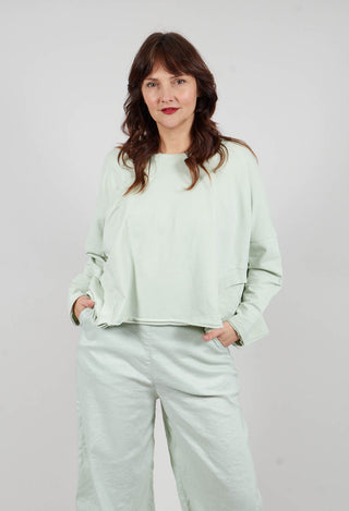 Oversized Jersey Top in Lime - 3250501