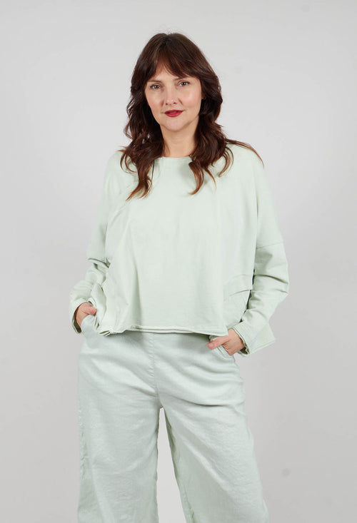 Oversized Jersey Top in Lime - 3250501