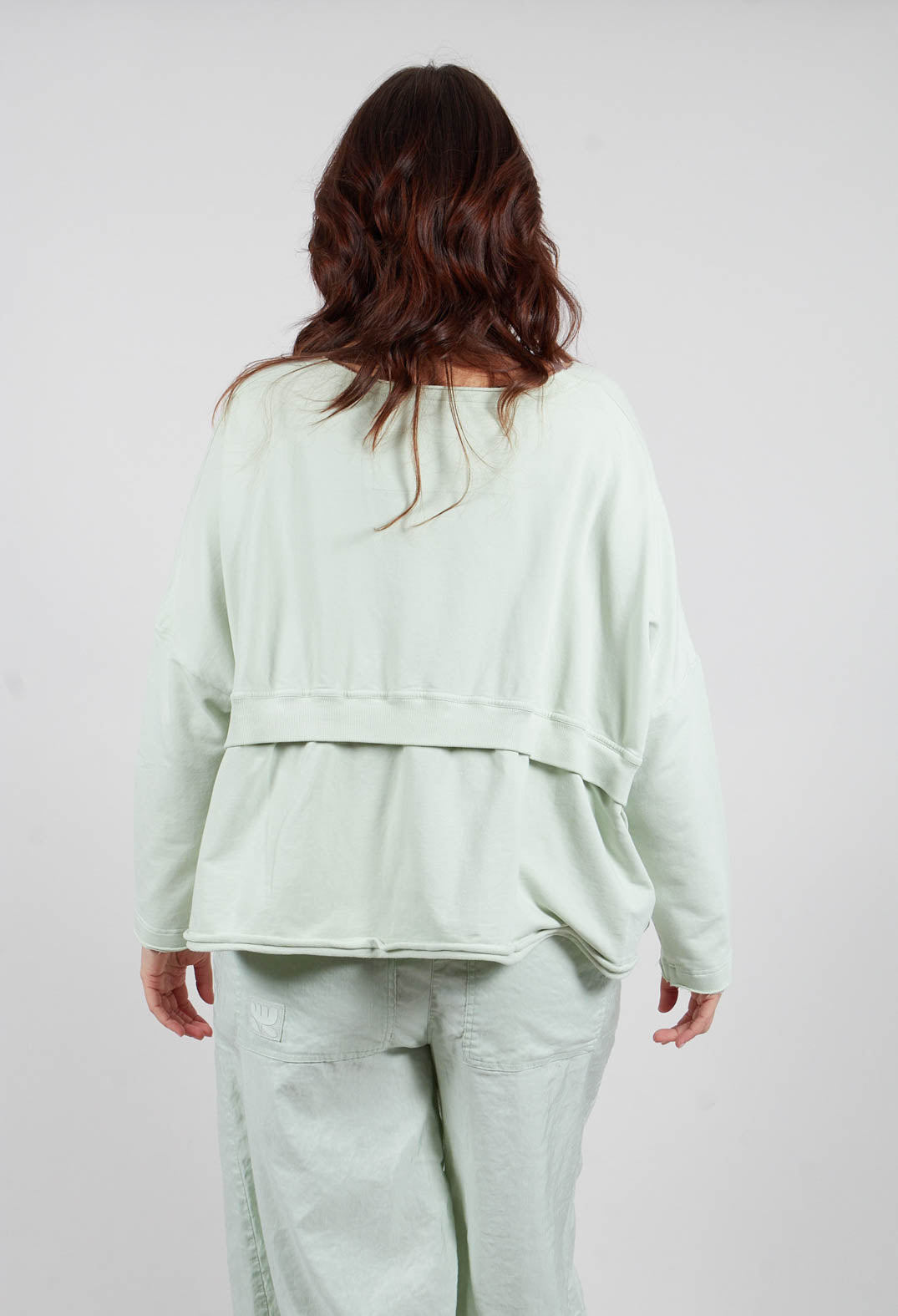 Oversized Jersey Top in Lime - 3250501