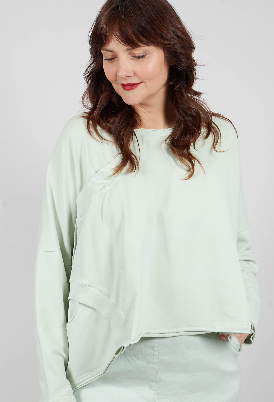 Oversized Jersey Top in Lime - 3250501