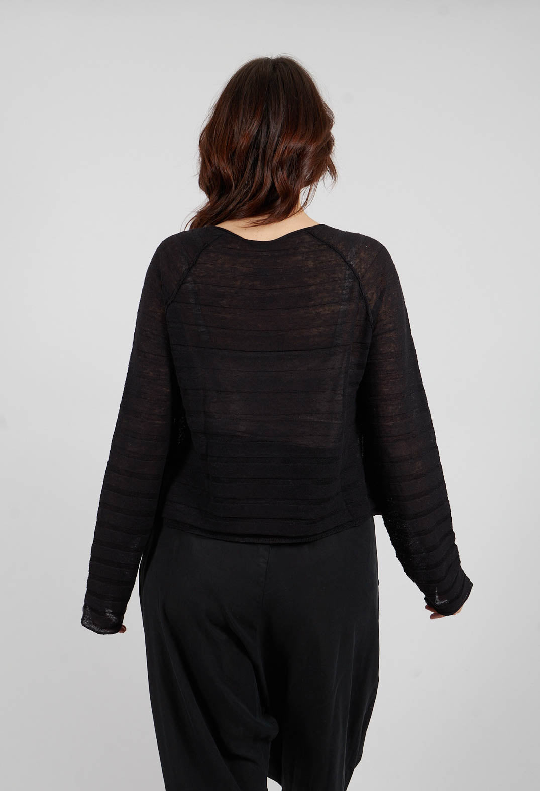 Cropped Cardigan in Black - 3277104