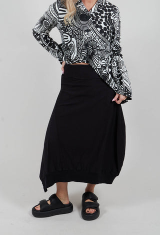 Pull On Jersey Skirt in Black - 3280303