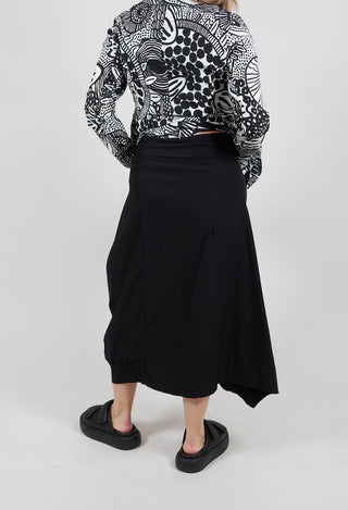Pull On Jersey Skirt in Black - 3280303