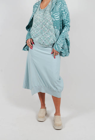 Pull On Jersey Skirt in Mint - 3280303