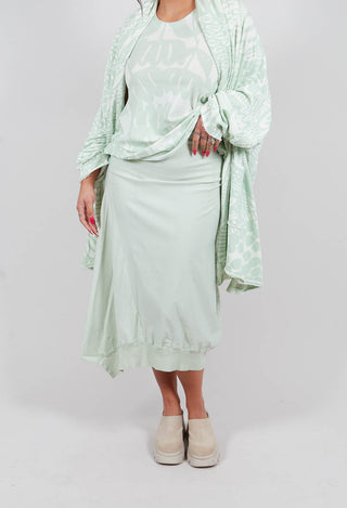 Pull On Jersey Skirt in Lime - 3280303