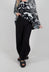 Pull On Stretch Fit Trousers in Black - 3280107