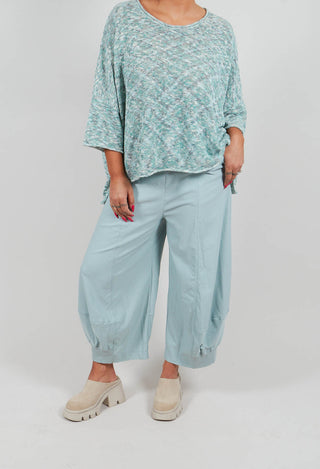 Pull On Stretch Fit Trousers in Mint - 3280107