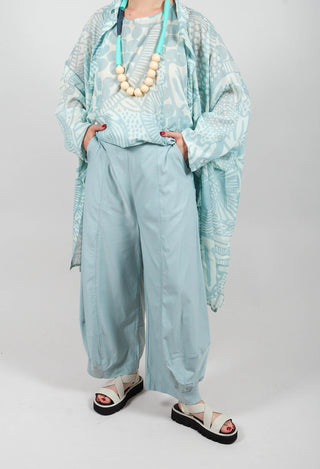 Pull On Stretch Fit Trousers in Mint - 3280107