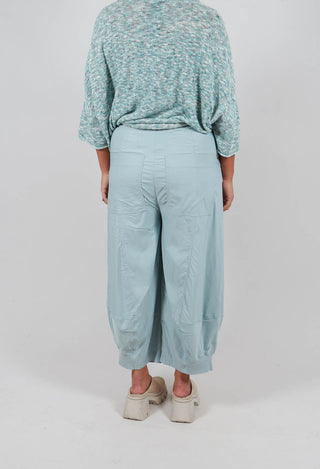 Pull On Stretch Fit Trousers in Mint - 3280107