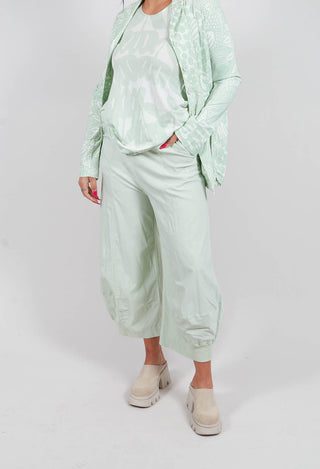 Pull On Stretch Fit Trousers in Lime - 3280107