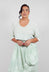 Cotton Knit Cropped Jumper in Lime - 3330713