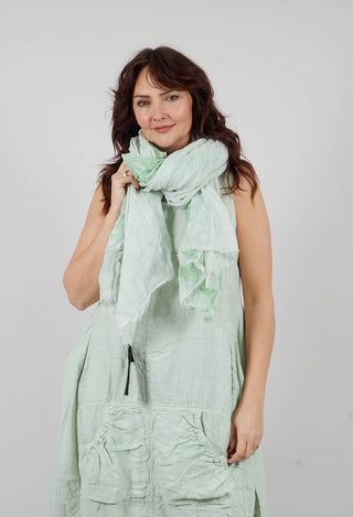 Sheer Scarf in Lime Print - 3361402
