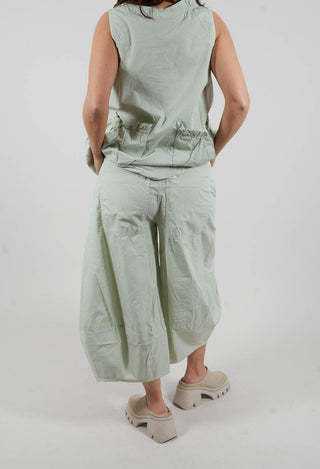 Balloon Leg Trousers in Lime - 3400101