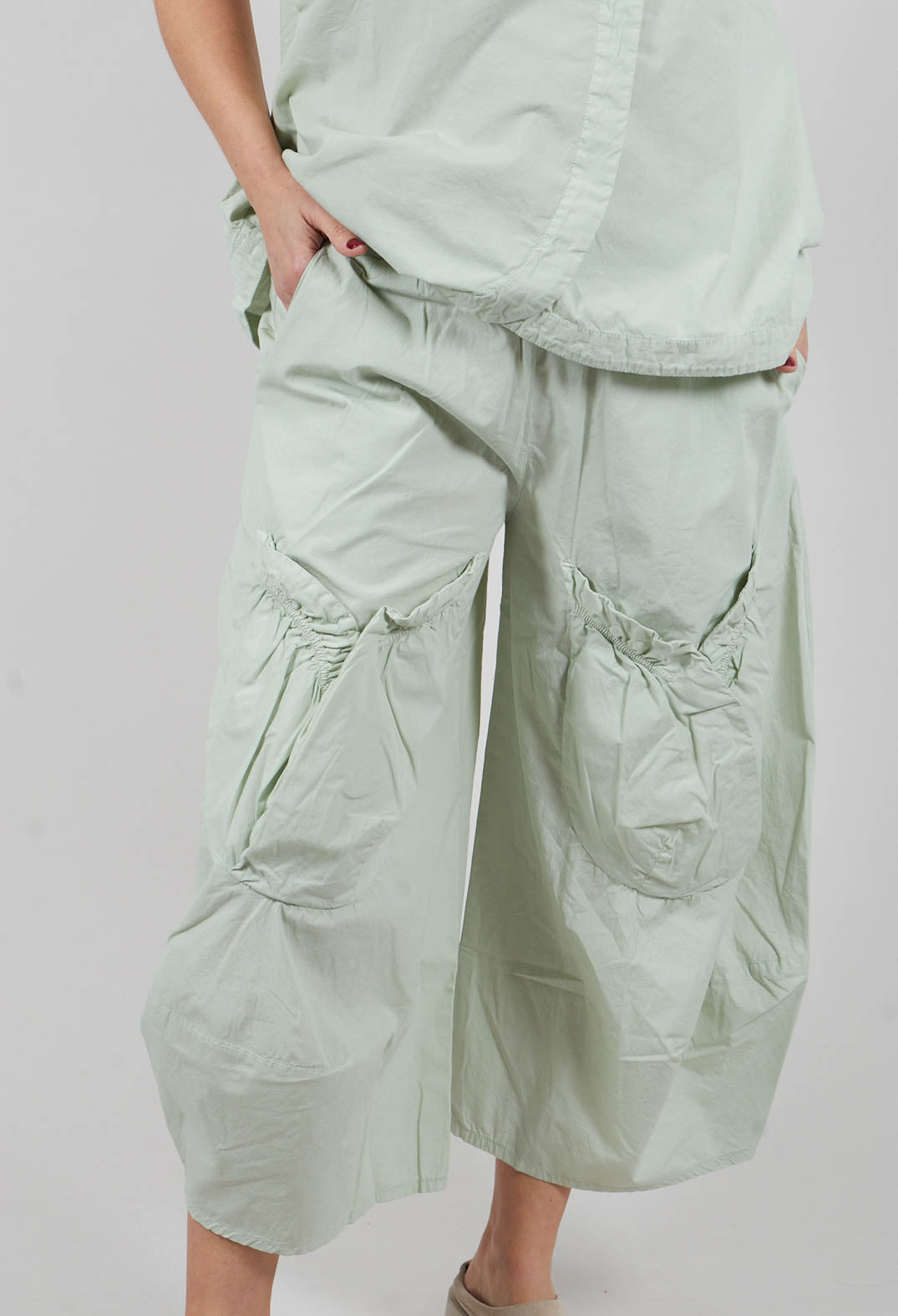 Balloon Leg Trousers in Lime - 3400101