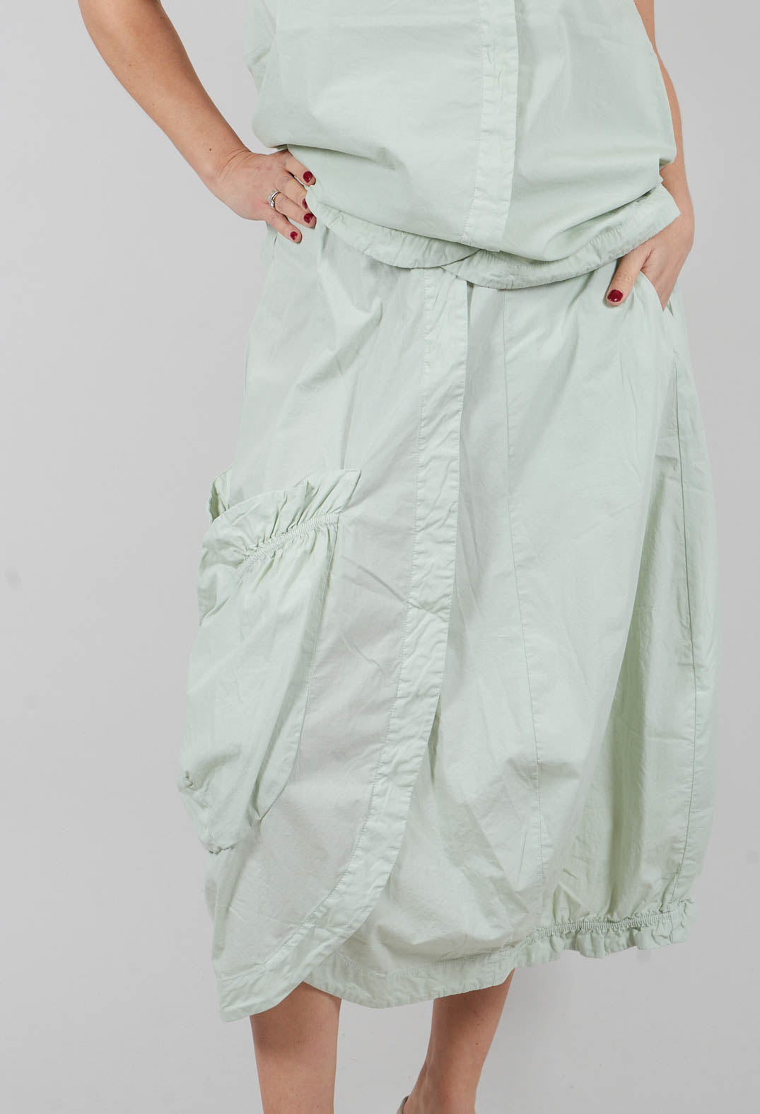 Tulip Hem Skirt in Lime - 3400302