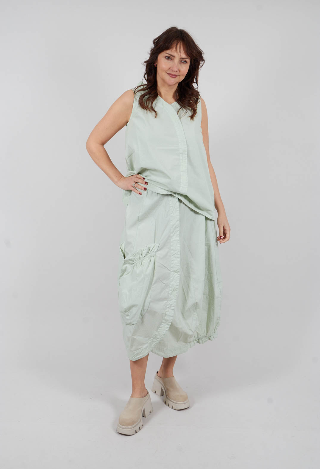 Tulip Hem Skirt in Lime - 3400302