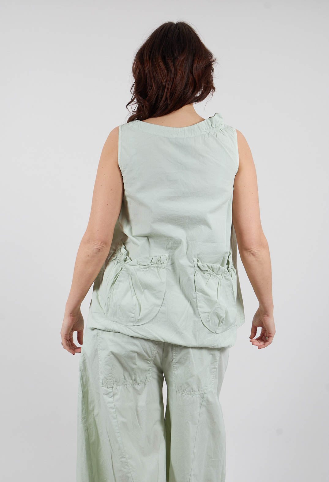 Curve Detail Top in Lime - 3400804