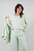 Cropped Jumper in Lime Jacquard - 3410707