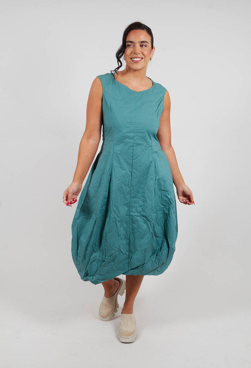 Tulip Dress in Grass Poplin Print - 3420902