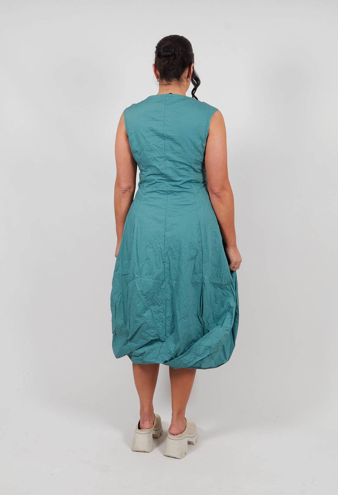 Tulip Dress in Grass Poplin Print - 3420902
