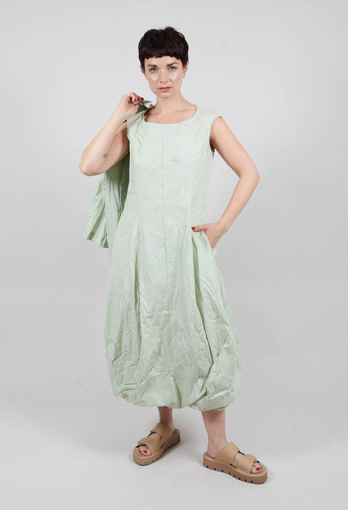 Tulip Dress in Lime Poplin Print - 3420902