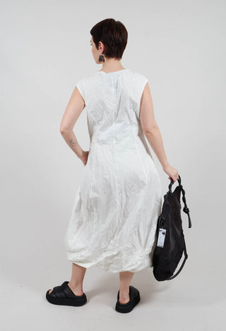 Tulip Dress in Off White Poplin Print - 3420902