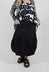 Tulip Skirt in Black Poplin Print - 3420307