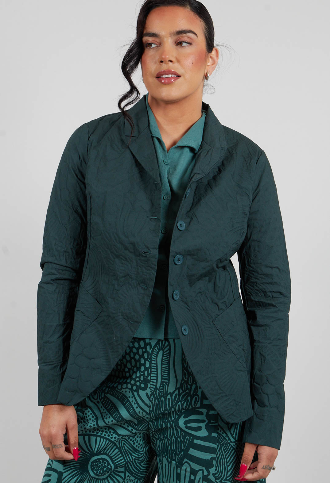 Jacket in Tree Poplin Print - 3421109