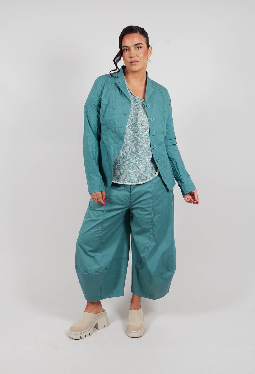Jacket in Grass Poplin Print - 3421109