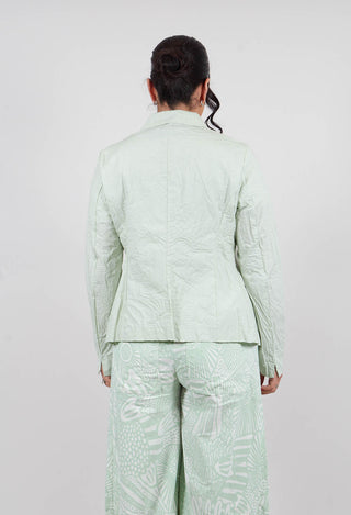 Jacket in Lime Poplin Print - 3421109