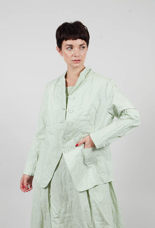 Jacket in Lime Poplin Print - 3421109
