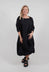 Tunic Dress in Black Poplin Print - 3420910