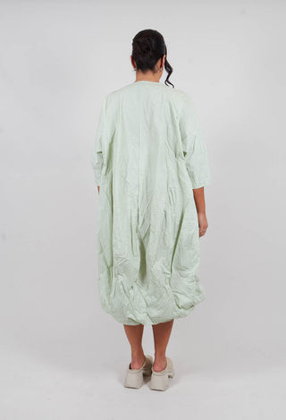 Tunic Dress in Lime Poplin Print - 3420910