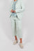 Cropped Leg Trousers in Lime Check - 3440103