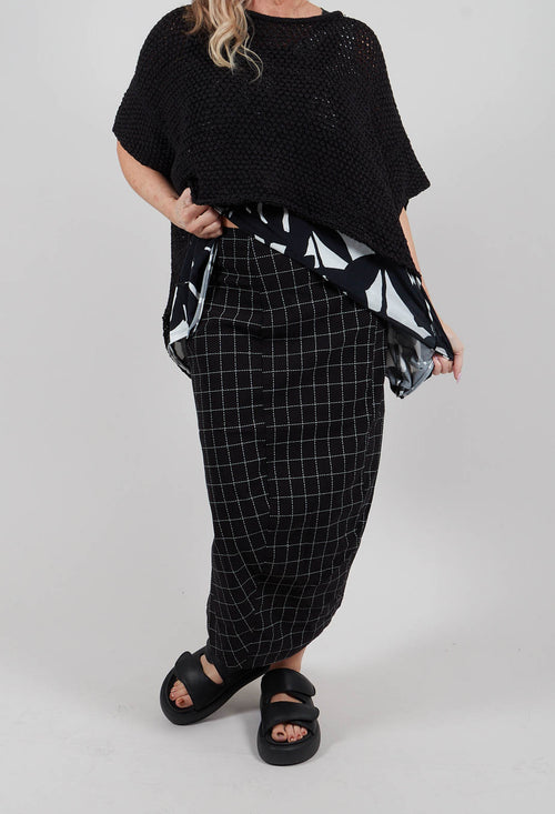 Pencil Skirt in Black Check - 3440305