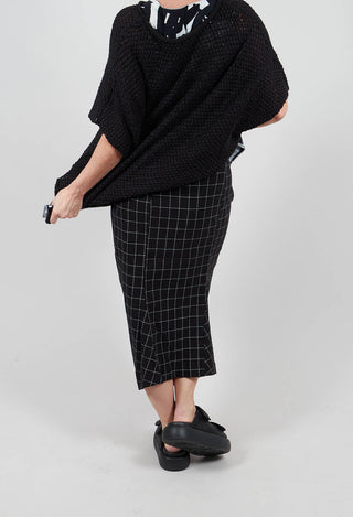 Pencil Skirt in Black Check - 3440305