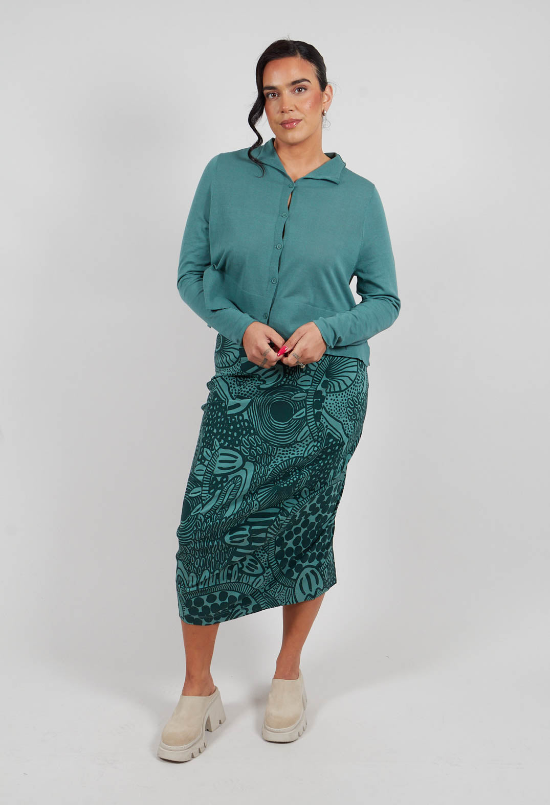 Pencil Skirt in Tree Print - 3440305