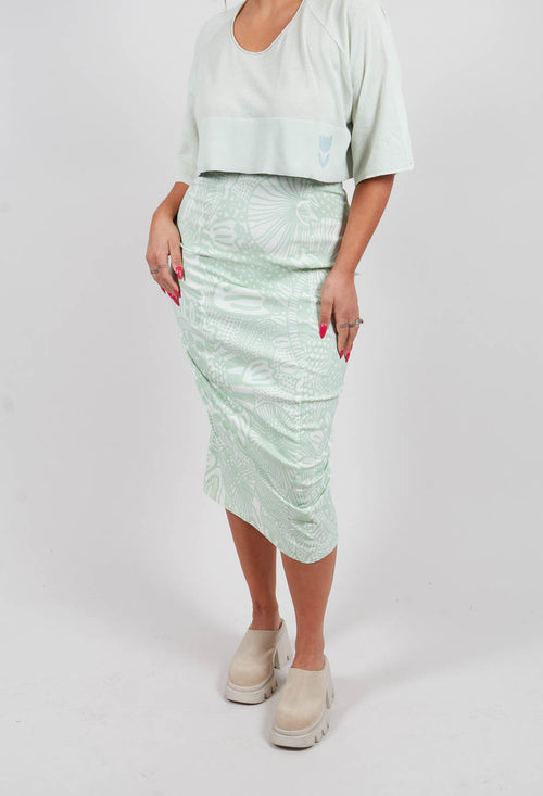 Pencil Skirt in Lime Print - 3440305