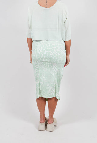 Pencil Skirt in Lime Print - 3440305