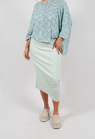 Pencil Skirt in Lime Check - 3440305