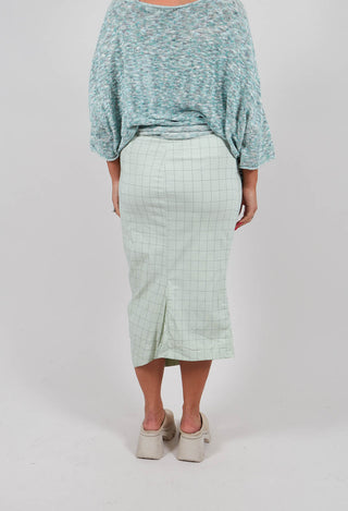 Pencil Skirt in Lime Check - 3440305