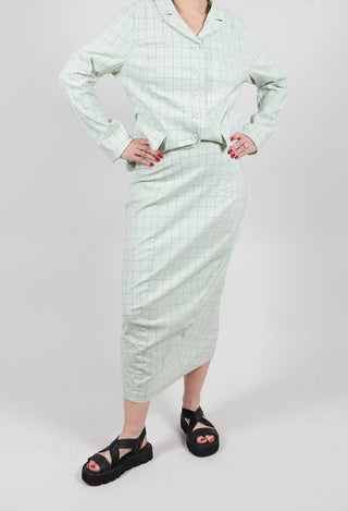 Pencil Skirt in Lime Check - 3440305