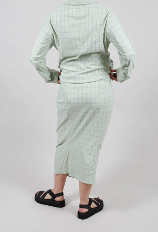 Pencil Skirt in Lime Check - 3440305